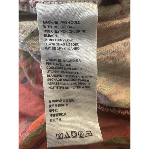 Free People After Glow Balloon Pants Printed Mid Rise Tapered Women's Size Small - Picture 12 of 14